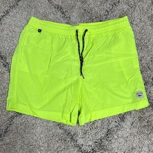 Spicy Tuna Mens Neon Swimsuit Lined Trunks Size XXL
